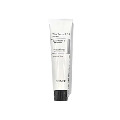 Cosrx the retinol 0.3 cream 20 ml crema cu retinol pentru imbunatatirea texturii pielii si reducerea aspectului liniilor fine.