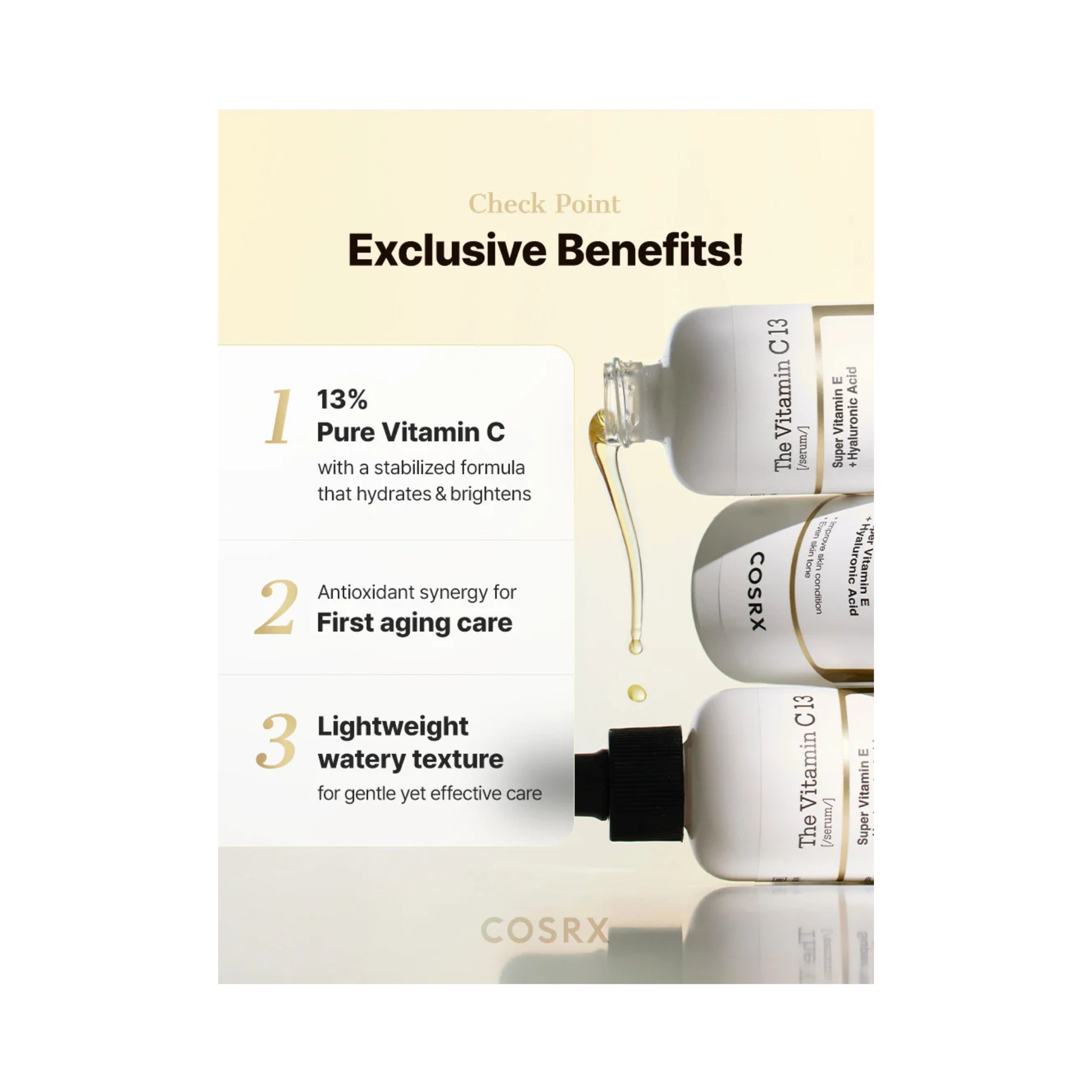 Cosrx the vitamin c 13 serum 20 ml ser antioxidant pentru luminozitatea si uniformizarea aspectului pielii