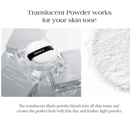 DEAR.A Face Blur Finishing Powder 8 g, pudra de fixare cu efect blur, matifiaza și netezeste porii