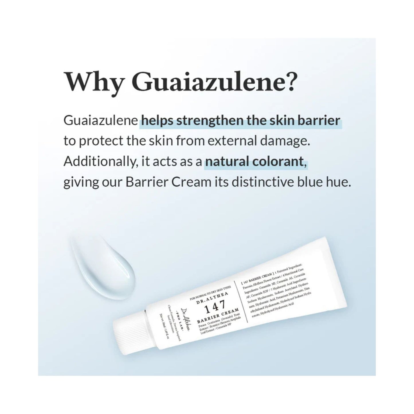 Dr. Althea pro lab 147 barrier cream 50 ml crema pentru refacerea barierei pielii si hidratare intensa
