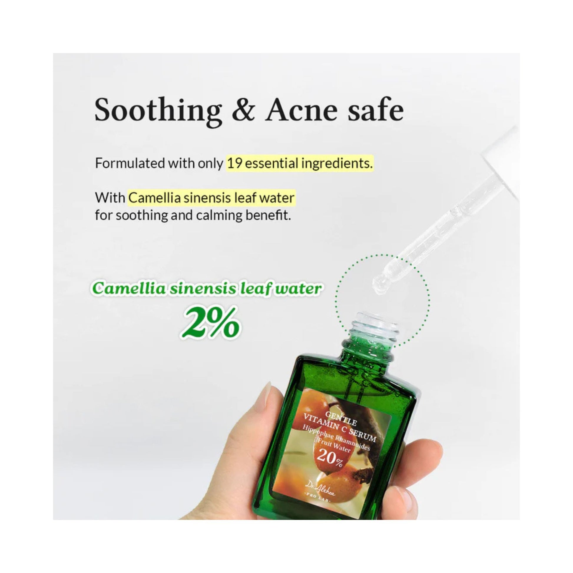 Dr. Althea pro lab gentle vitamin c serum 30 ml ser antioxidant delicat pentru luminozitate, calmant si sigur pentru tenul acneic