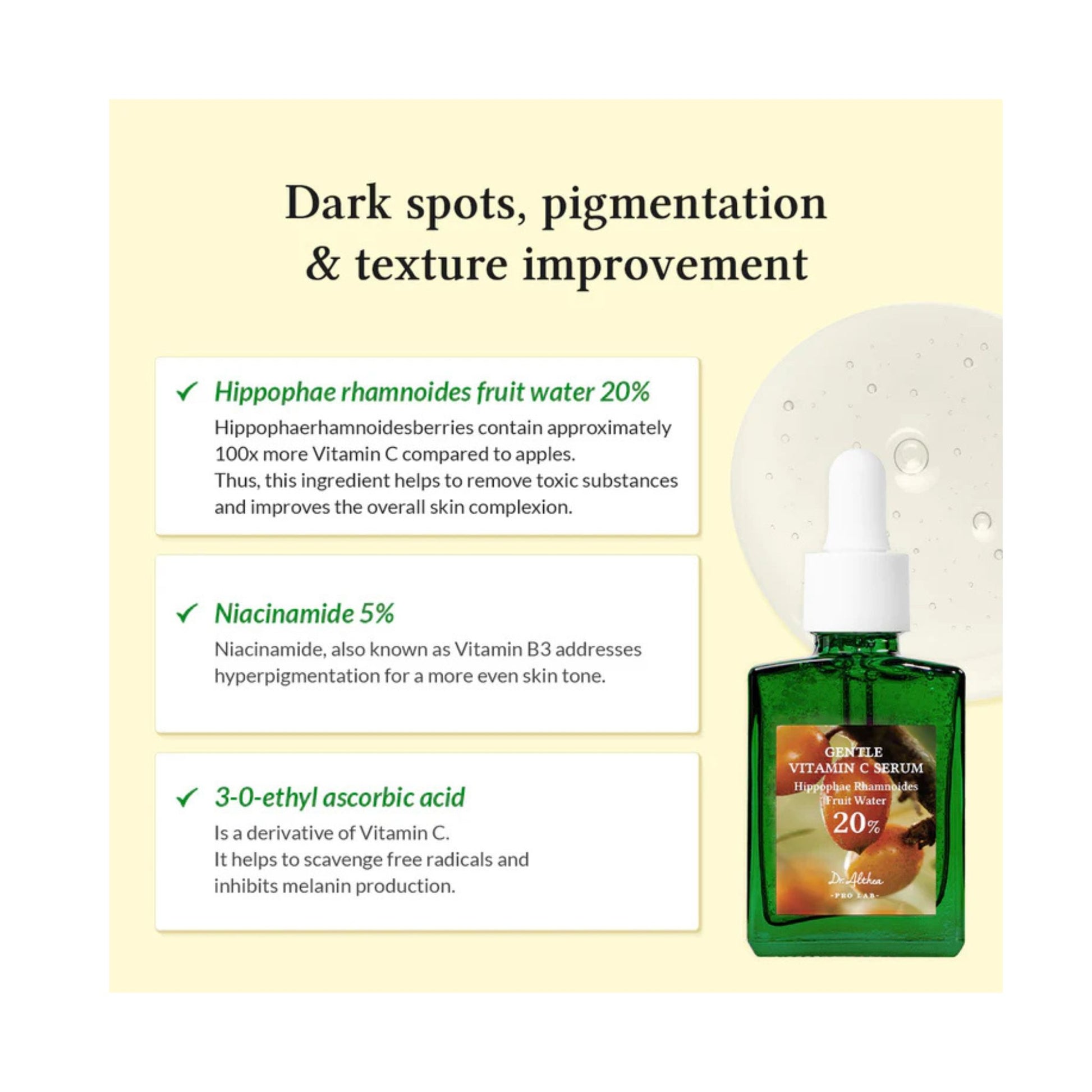 Dr. Althea pro lab gentle vitamin c serum 30 ml ser antioxidant delicat pentru luminozitate