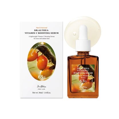 Dr. Althea pro lab vitamin c boosting serum 30 ml ambalaj, flacon si textura