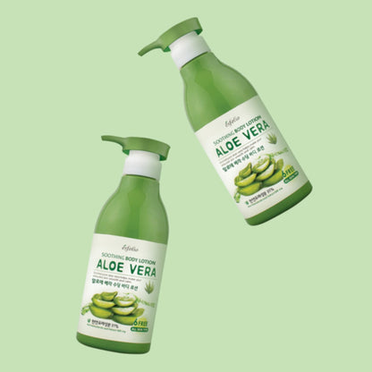 ESFOLIO Aloe Vera Soothing Body Lotion, loțiune de corp calmantă care hidratează și revigorează pielea