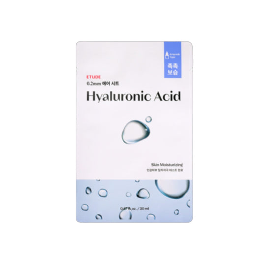 ETUDE Therapy Air Mask Hyaluronic Acid, mască de față hidratantă cu acid hialuronic care menține pielea suplă și catifelată