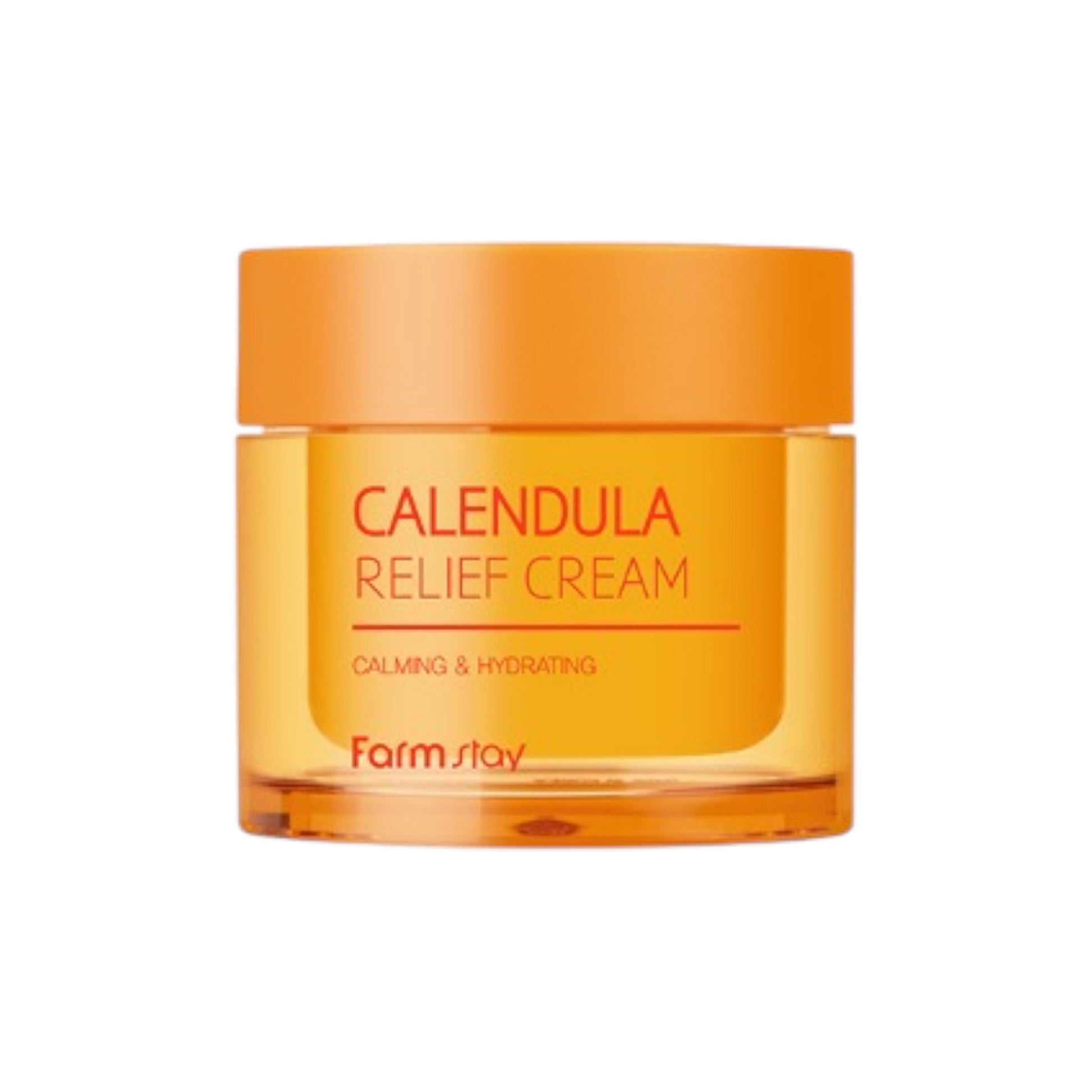 FARMSTAY Calendula Relief Cream 80 ml, crema calmanta cu galbenele, hidrateaza si sustine bariera pielii sensibile