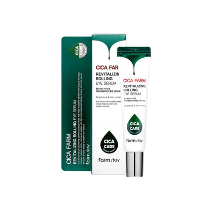 Ser roll-on Farmstay Cica Farm cu centella pentru hidratarea si calmarea zonei ochilor 25ml
