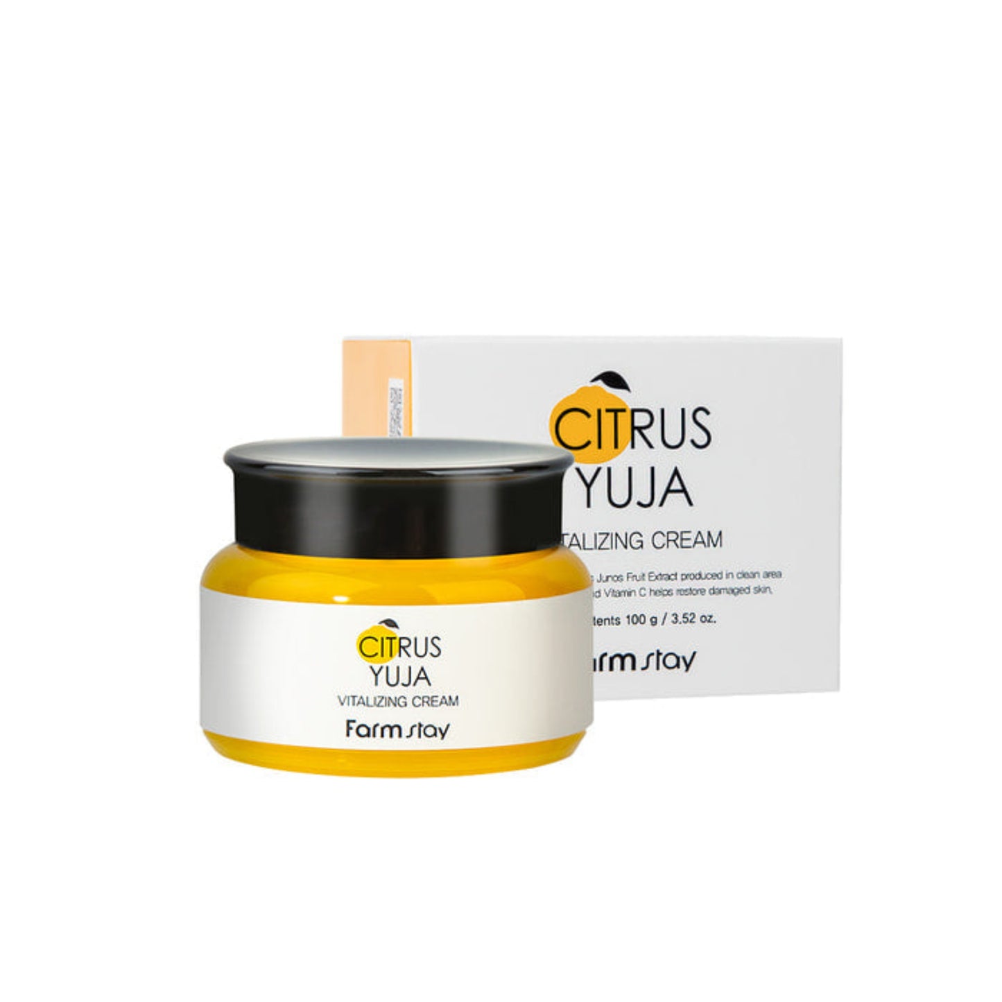 Crema hidratanta si iluminatoare cu yuja si vitamina C FarmStay, 100 ml, pentru ten tern
