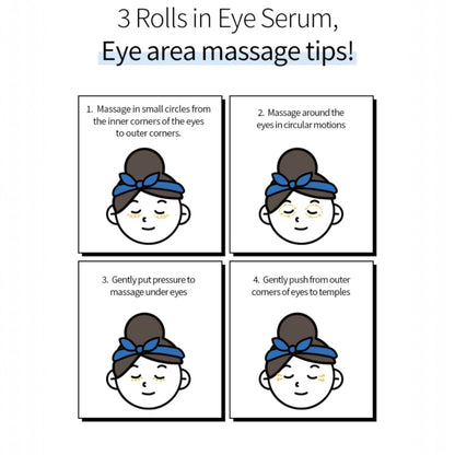 Ser roll-on pentru ochi Farmstay Collagen Water Full Moist, hidratare si reducere riduri, 25ml