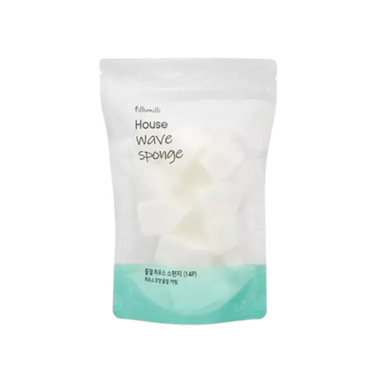FILLIMILLI House Wave Sponge, set de 14 bureți de machiaj în formă de casă pentru aplicare precisă și uniformă
