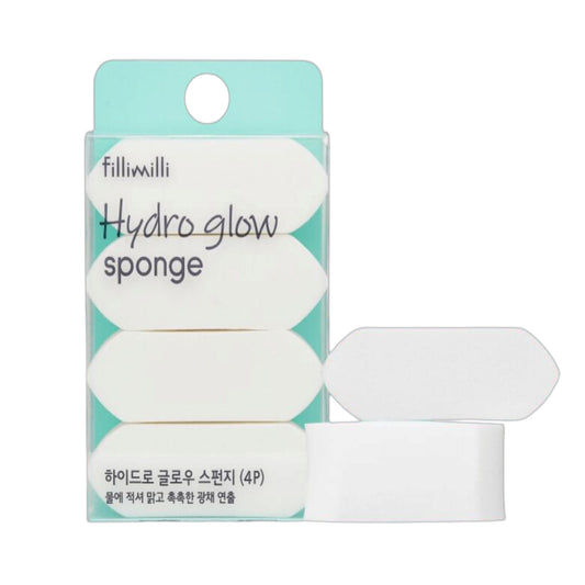 FILLIMILLI Hydro Glow Sponge, burete de machiaj care aplică fondul de ten uniform și oferă un finish luminos