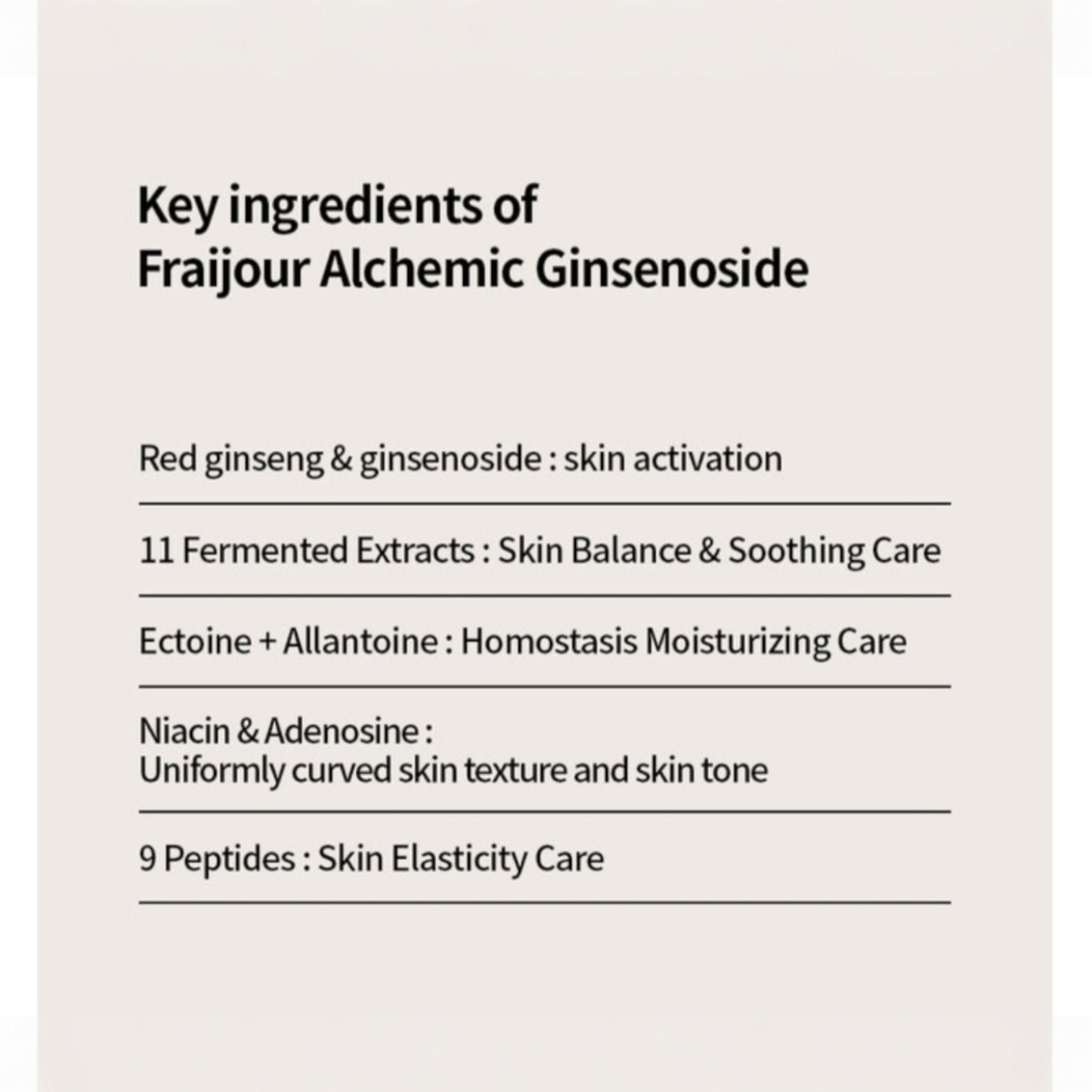 FRAIJOUR Alchemic Ginsenoside Intense Firming Cream 50 ml, crema de fermitate cu ginsenoside, netezeste si tonifica tenul