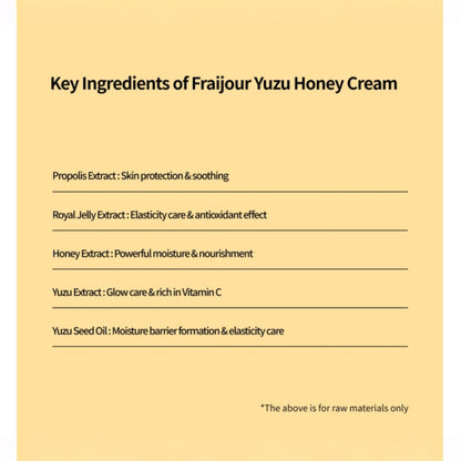 Crema Fraijour Yuzu Honey Enriched cu miere si yuzu pentru hidratare intensa, 50 ml
