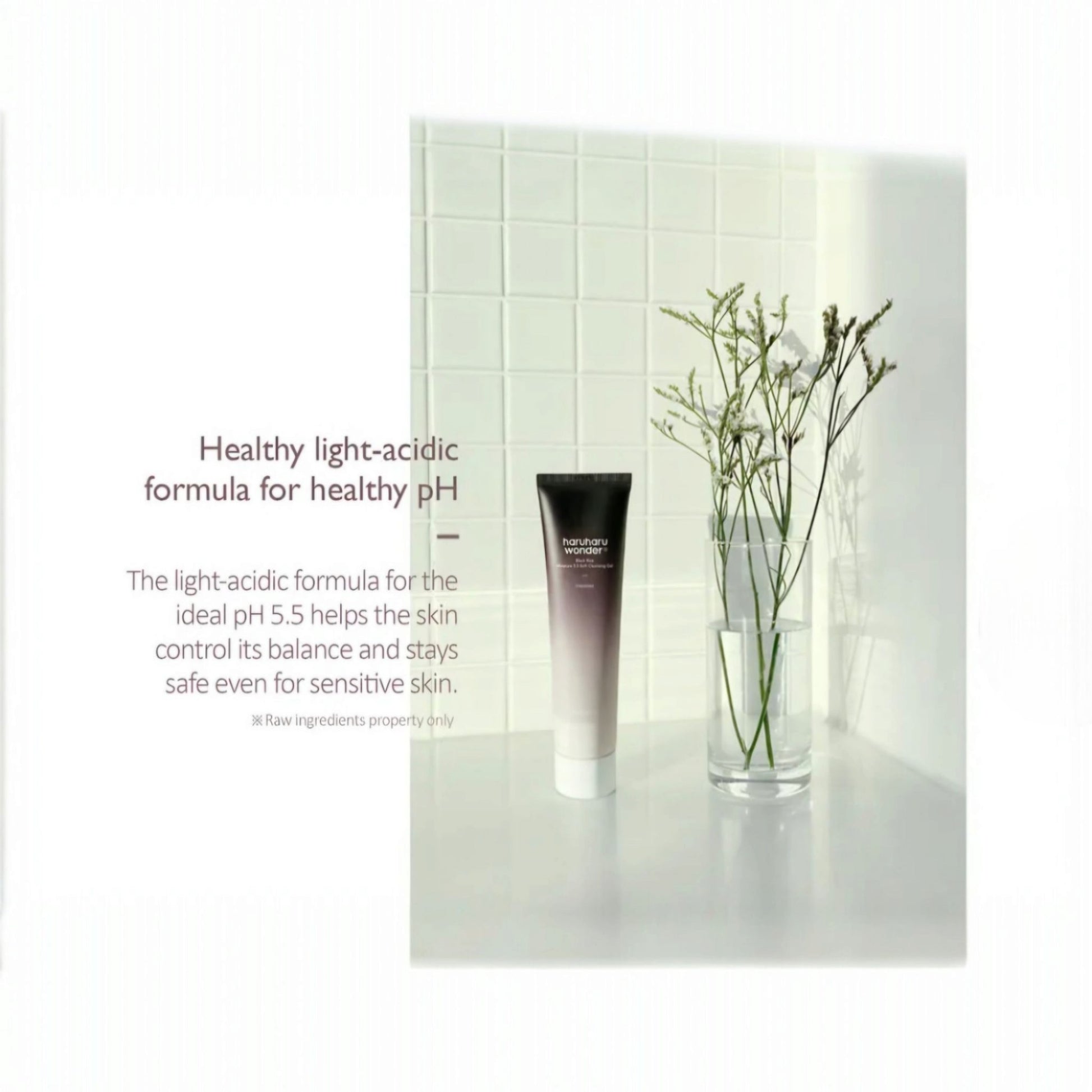 HARUHARU WONDER Black Rice Moisture 5.5 Soft Cleansing Gel, gel de curățare blând care protejează bariera pielii și hidratează