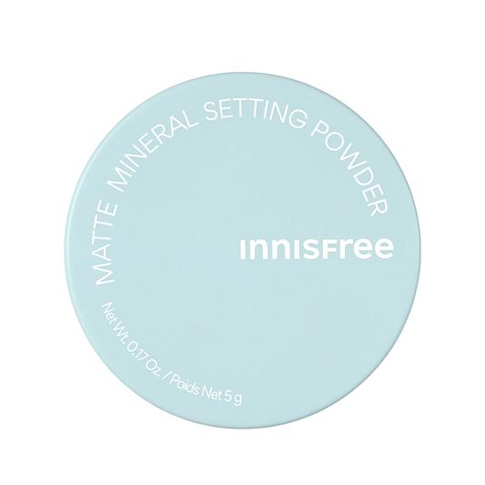 INNISFREE No-Sebum Mineral Powder, pudră minerală matifiantă care controlează excesul de sebum și lasă pielea catifelată