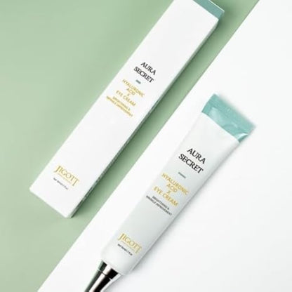 Crema ochi Jigott cu acid hialuronic pentru hidratare, netezire si iluminare zona ochilor