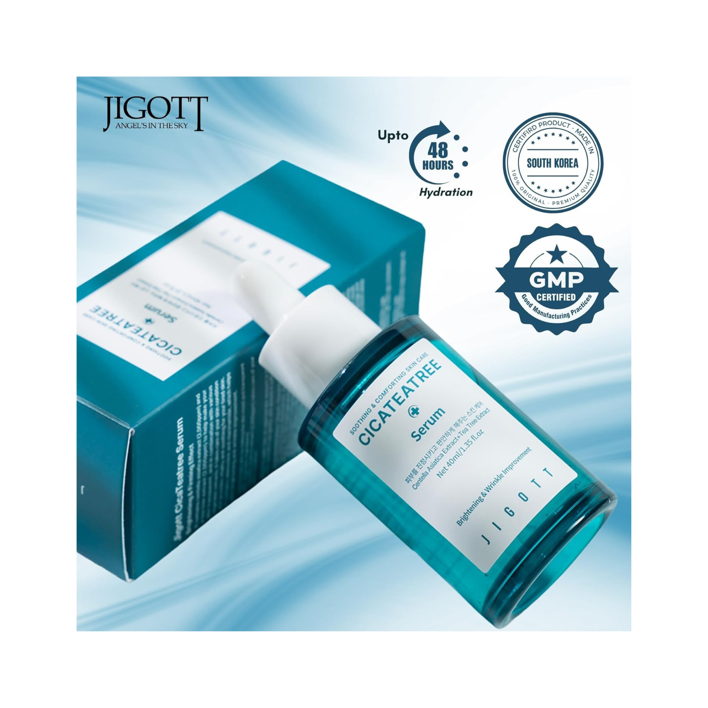 JIGOTT Cica Tea Tree Serum 40 ml ser calmant pentru ten sensibil si mixt