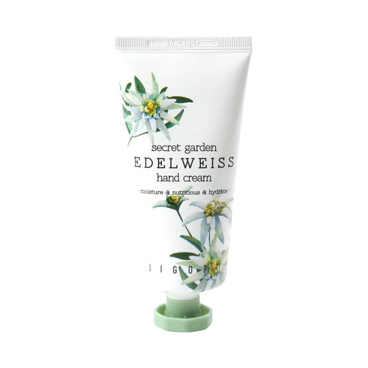 JIGOTT Secret Garden Edelweiss Hand Cream 100 ml, crema de maini hidratanta, catifeleaza si se absoarbe rapid
