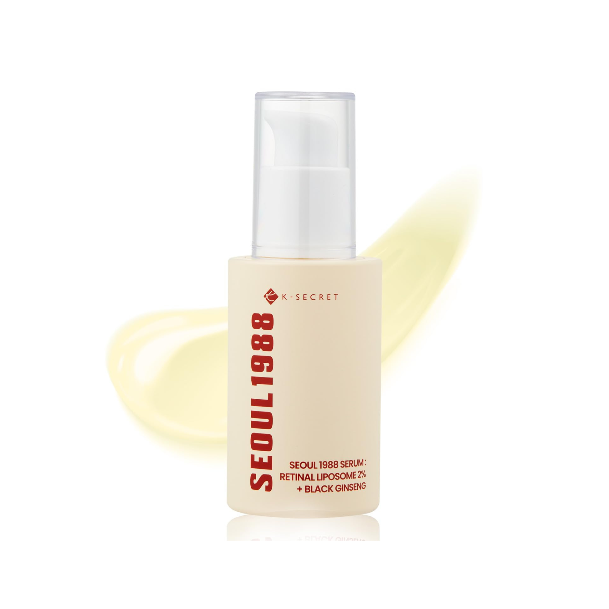 K Secret Seoul 1988 serum retinal liposome 2% + black ginseng pentru fermitate si imbunatatirea texturii pielii, ser concentrat anti-age.