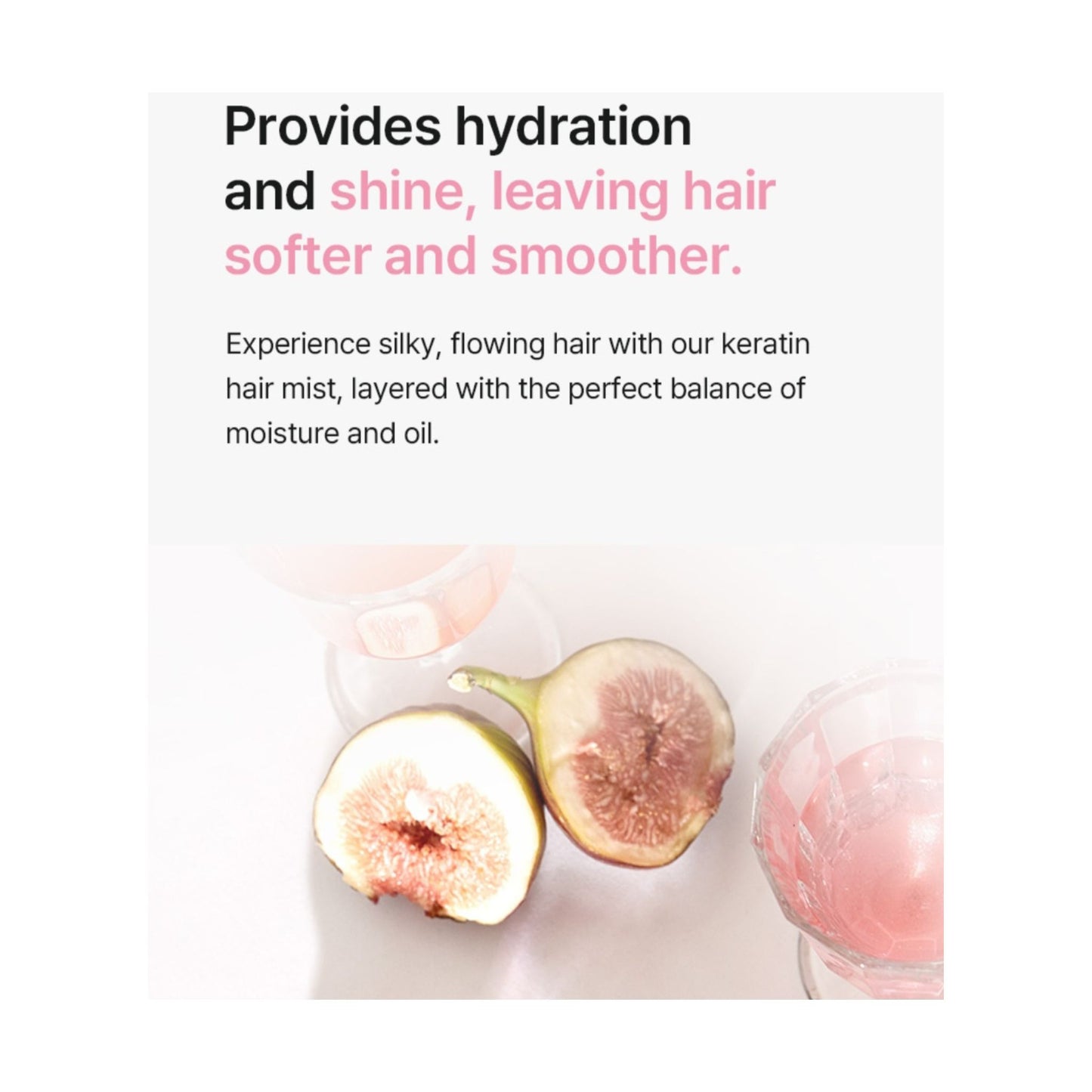 Lador Keratin Layered Oil Mist Fig Tea spray hidratant pentru par cu keratina pentru stralucire si netezire