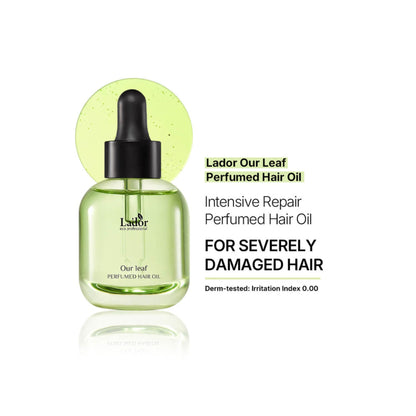 Lador Perfumed Hair Oil Our Leaf ulei de par parfumat pentru par foarte deteriorat