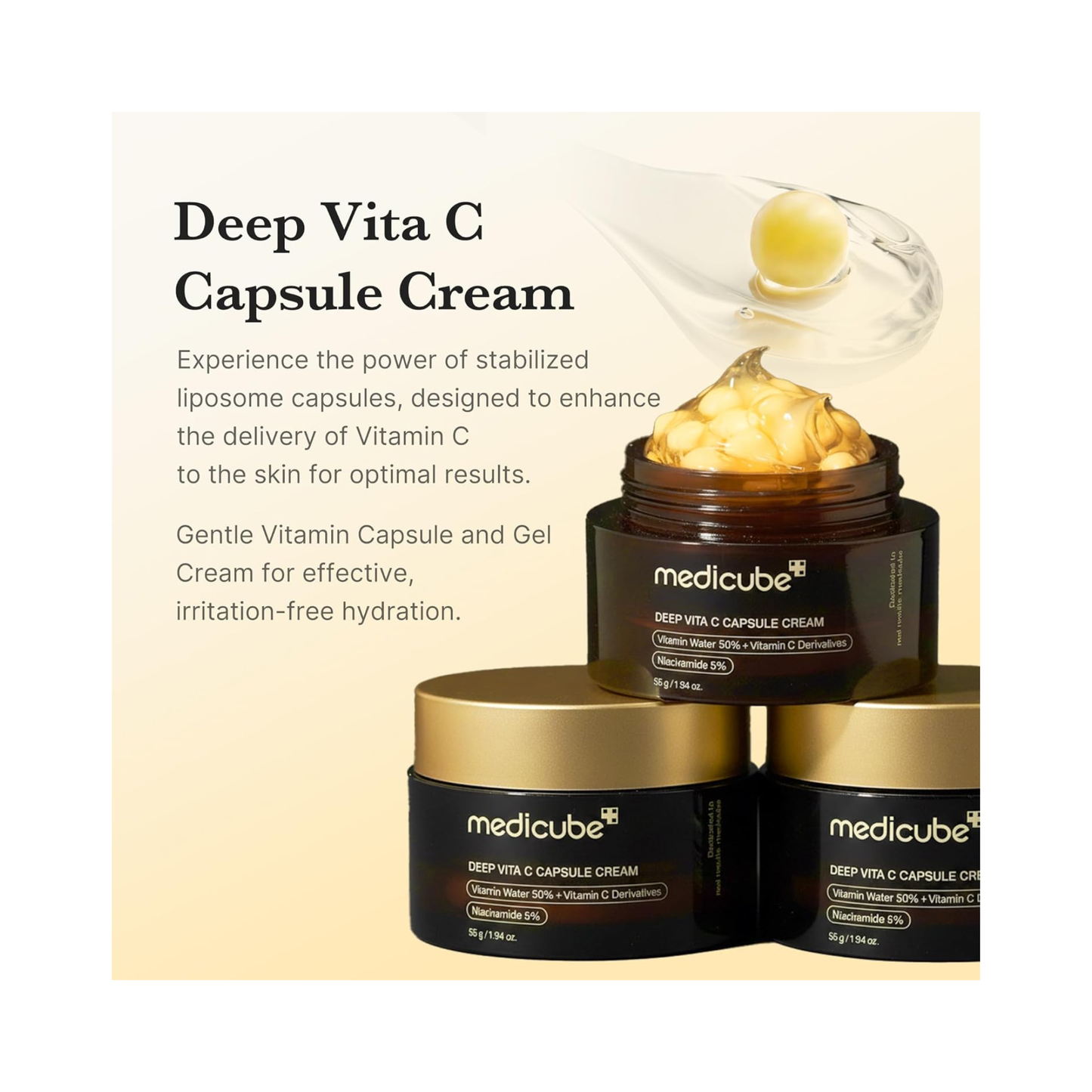 Medicube Deep Vita C Capsule Cream 55 ml descriere crema