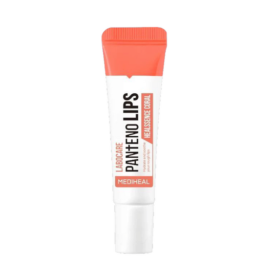 MEDIHEAL Labocare Pantenolips Healssence Coral Lip Balm, balsam de buze hidratant cu panthenol care repară și catifelează buzele