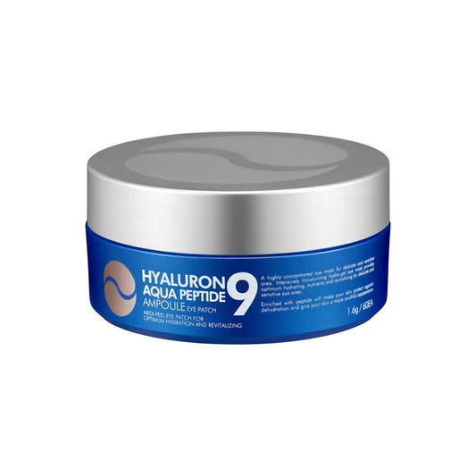 MEDIPEEL Hyaluron Aqua Peptide 9 Ampoule Eye Patch 60 buc, hidrateaza conturul ochilor si netezeste liniile fine