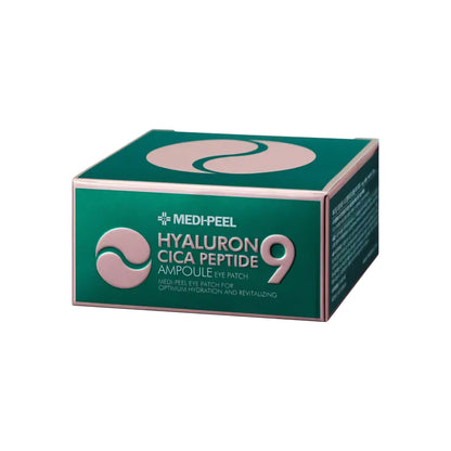 MEDIPEEL Hyaluronic Cica Peptide 9 Ampoule Eye Patch 60 buc, hidrateaza conturul ochilor, calmeaza si netezeste