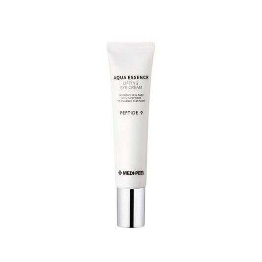 Crema de ochi Medipeel Peptide 9 Aqua Essence Lifting Eye Cream, 40 ml, cu efect anti-imbatranire.