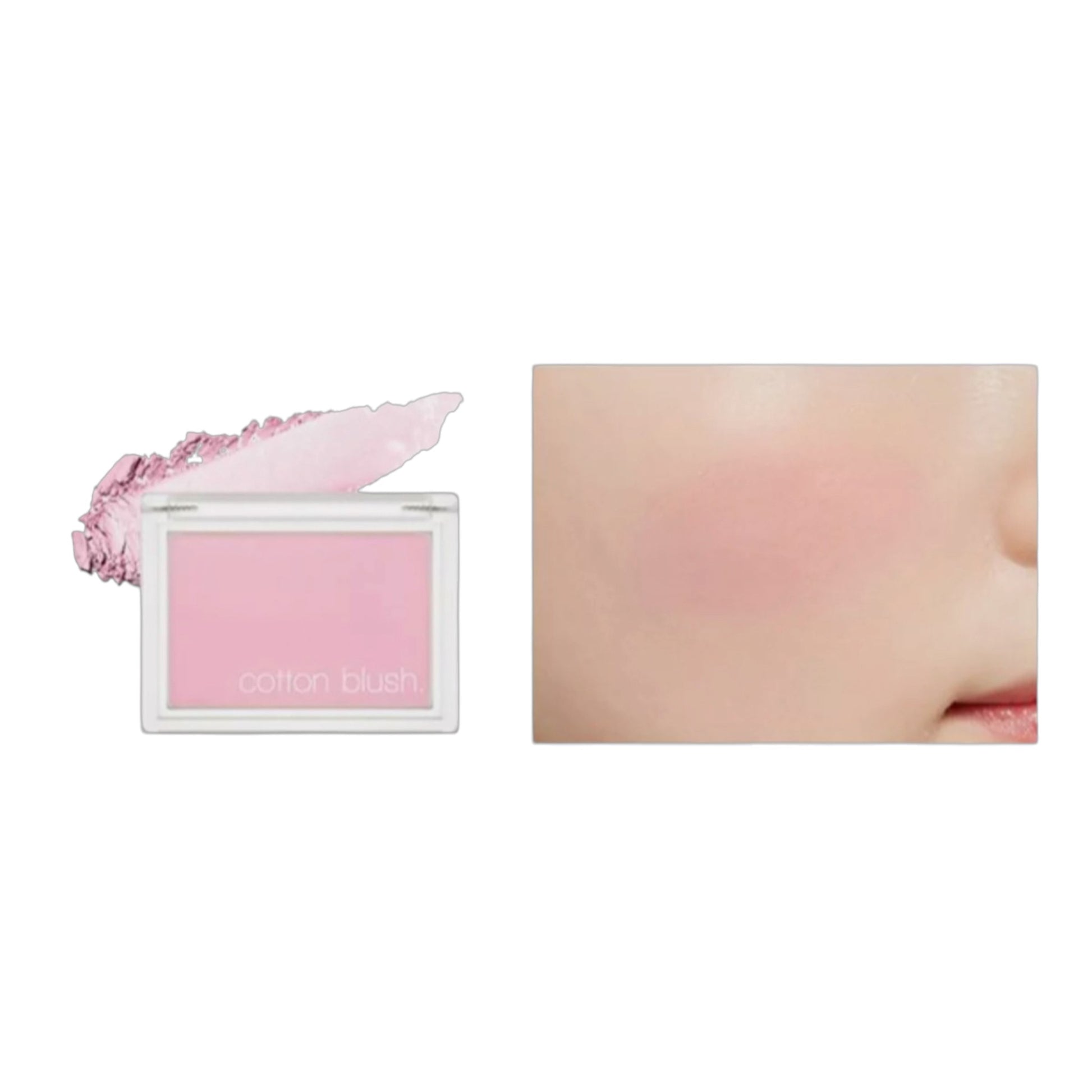 MISSHA Cotton Blusher Lavender Perfume, fard de obraz catifelat care oferă obrajilor un aspect proaspăt și natural
