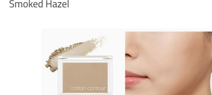 MISSHA Cotton Contour Smoked Hazel, pudră de contur lejeră care definește trăsăturile și oferă un aspect natural