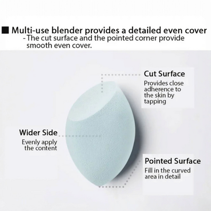 MISSHA Water in Beauty Makeup Blender Sponge, burete de machiaj moale care aplică fondul de ten uniform și oferă un finisaj natural