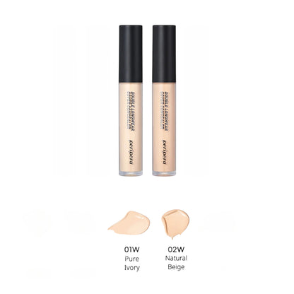 PERIPERA Double Longwear Cover Concealer, corector cu acoperire mare care camuflează imperfecțiunile și rezistă toată ziua