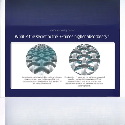 PYUNKANG YUL 1/3 Cotton Pad, dischete demachiante subțiri care economisesc produs și curăță delicat tenul