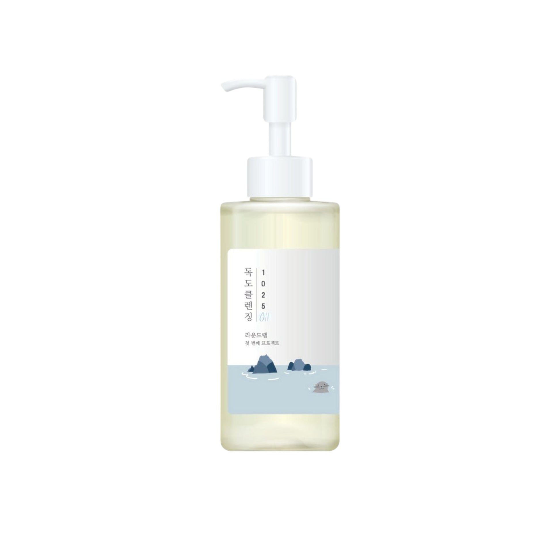 ROUND LAB 1025 Dokdo Cleansing Oil, ulei de curățare delicat care dizolvă machiajul și impuritățile