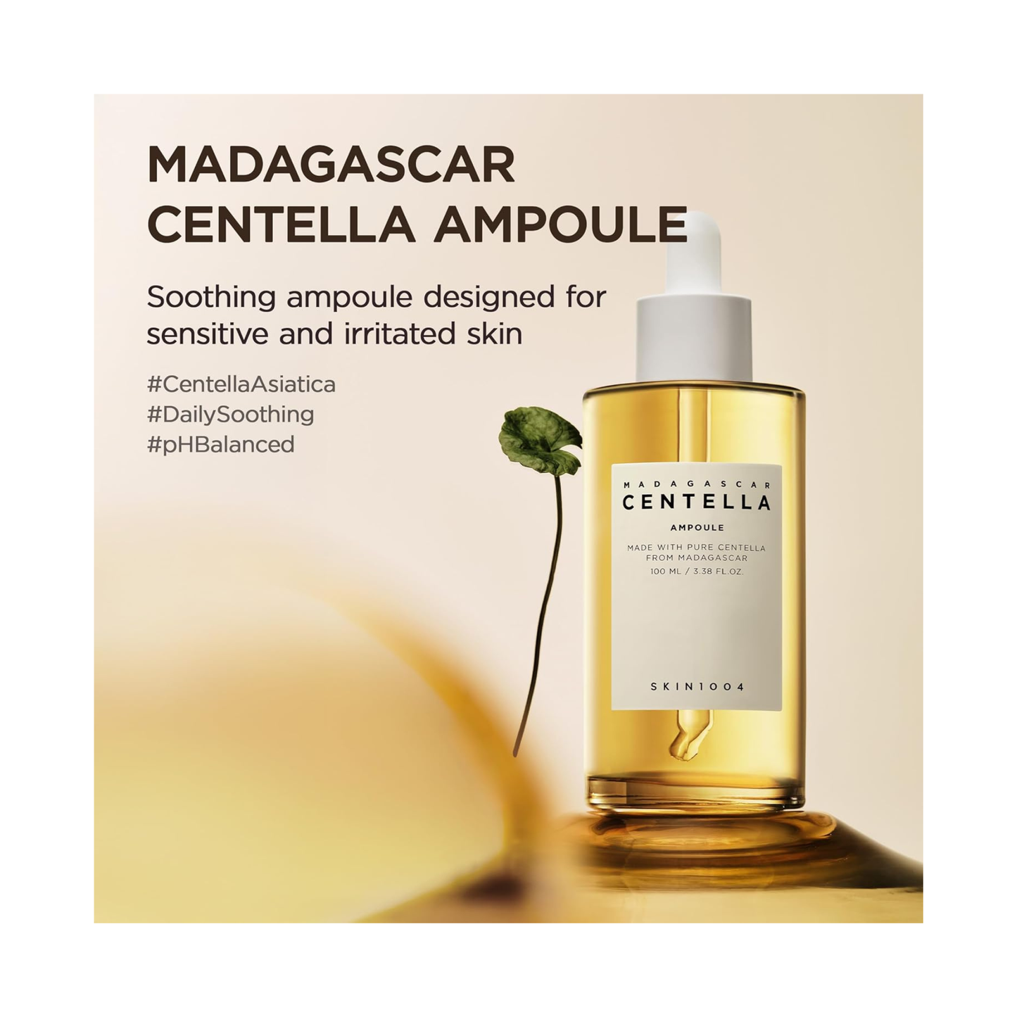 Skin1004 madagascar centella ampoule ser calmant cu centella asiatica pentru sustinerea barierei pielii