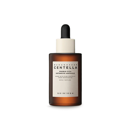 Skin1004 madagascar centella probio cica intensive ampoule ser calmant pentru sustinerea barierei pielii si reducerea senzatiei de disconfort