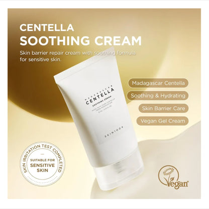 SKIN1004 Madagascar Soothing Centella Cream 30 ml, crema calmanta cu centella asiatica, hidrateaza si reduce roseata