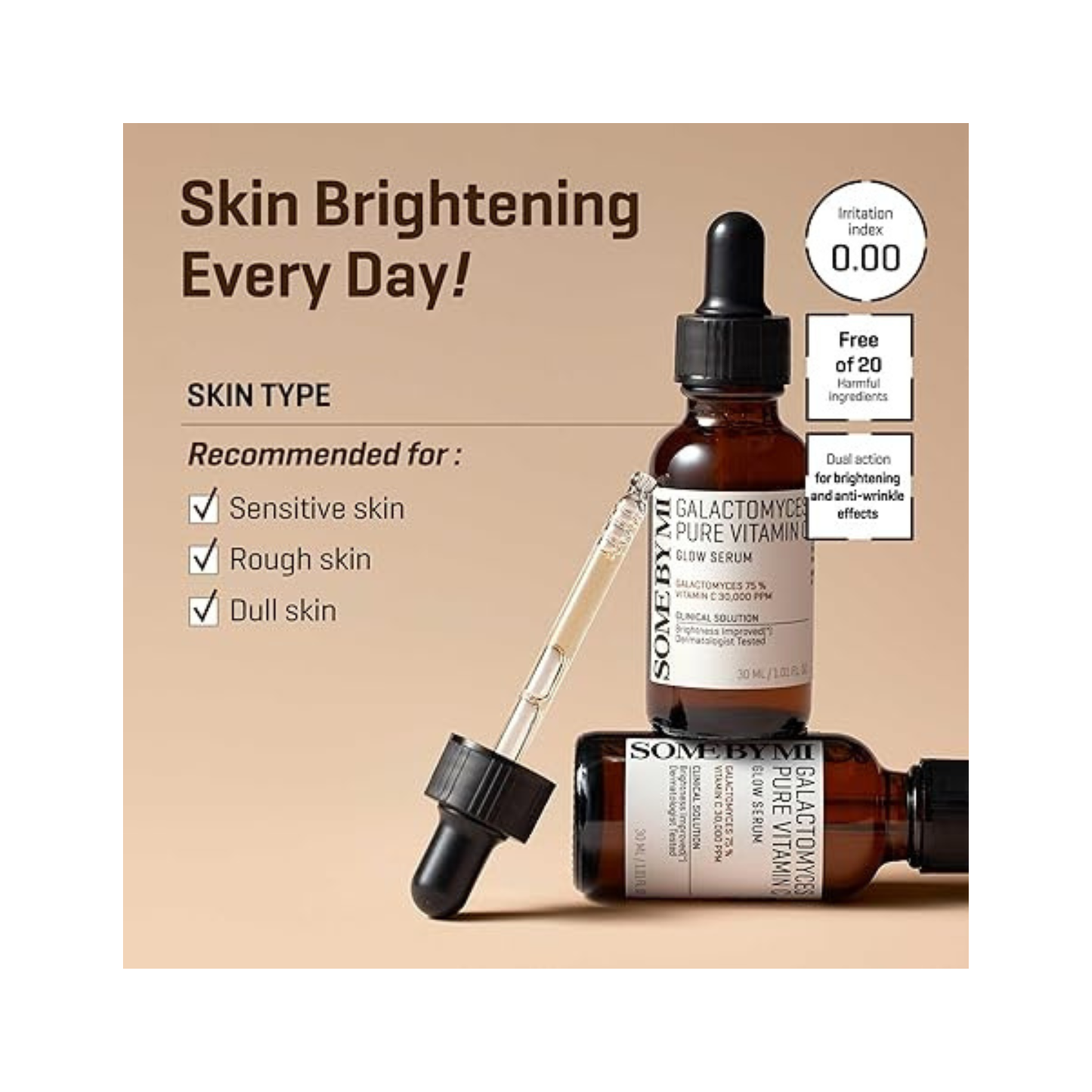 Somebymi galactomyces pure vitamin c glow serum 30 ml ser pentru luminozitate si uniformizarea aspectului pielii