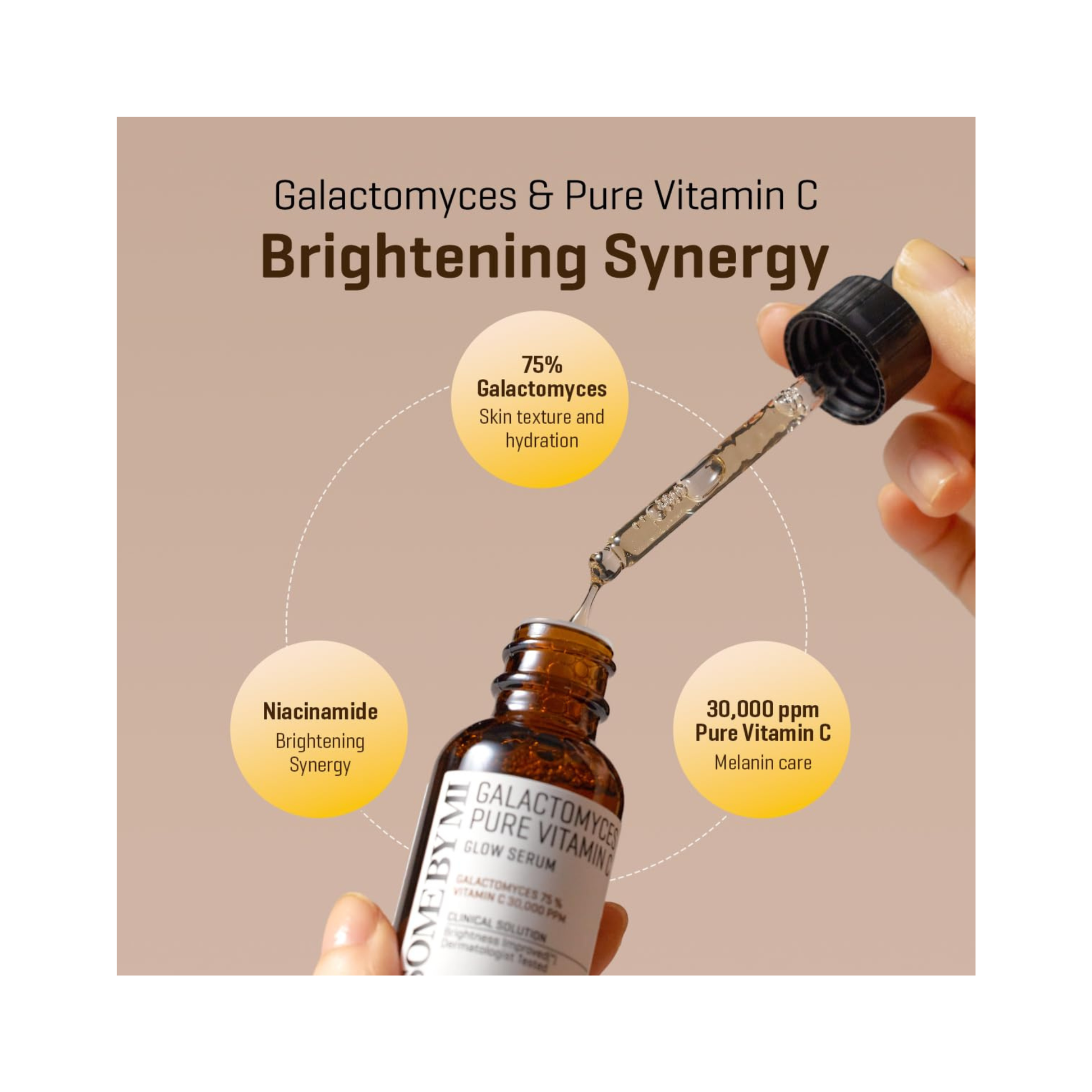 Somebymi galactomyces pure vitamin c glow serum 30 ml ser pentru luminozitate si uniformizarea aspectului pielii