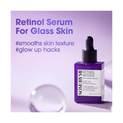Somebymi retinol intense reactivating serum 30 ml ser cu retinol pentru imbunatatirea texturii pielii si sustinerea fermitatii