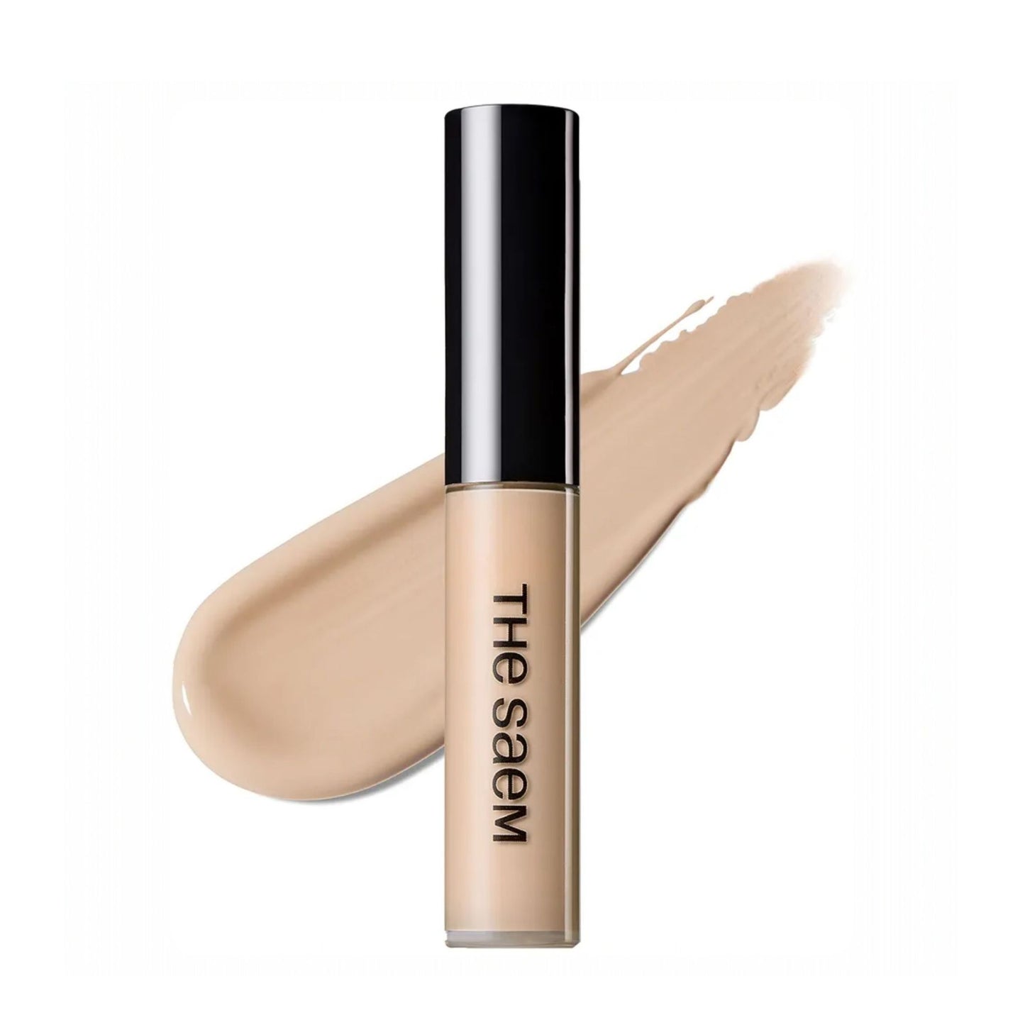 The SAEM Cover Perfection Tip Concealer 1.5 Natural Beige, corector lichid bej natural cu acoperire mare care uniformizează tenul și ascunde imperfecțiunile