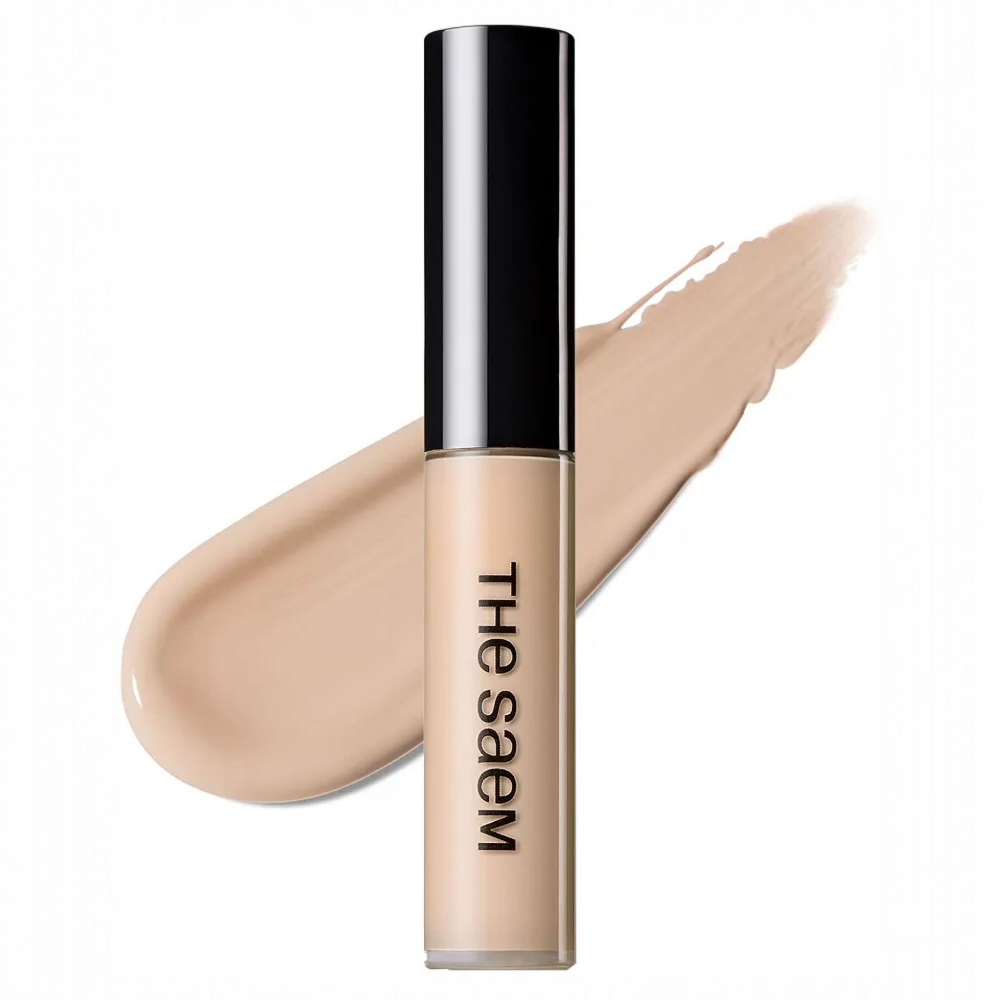 The SAEM Cover Perfection Tip Concealer 1.75 Middle Beige, corector lichid bej mediu cu acoperire mare care ascunde imperfecțiunile și uniformizează tenul
