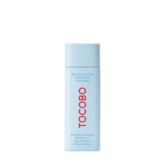 TOCOBO Bio Watery Sun Cream SPF50, cremă de protecție solară lejeră care hidratează și protejează pielea de razele UV