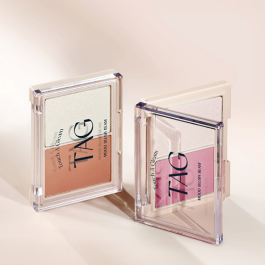 Too Cool For School TAG Mood Blush Beam, blush cu finish luminos care oferă obrajilor un aspect proaspăt și natural