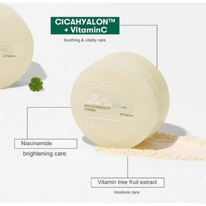 VT COSMETICS Cica No Sebum UV Powder, pudră matifiantă cu protecție solară care controlează sebumul și protejează pielea
